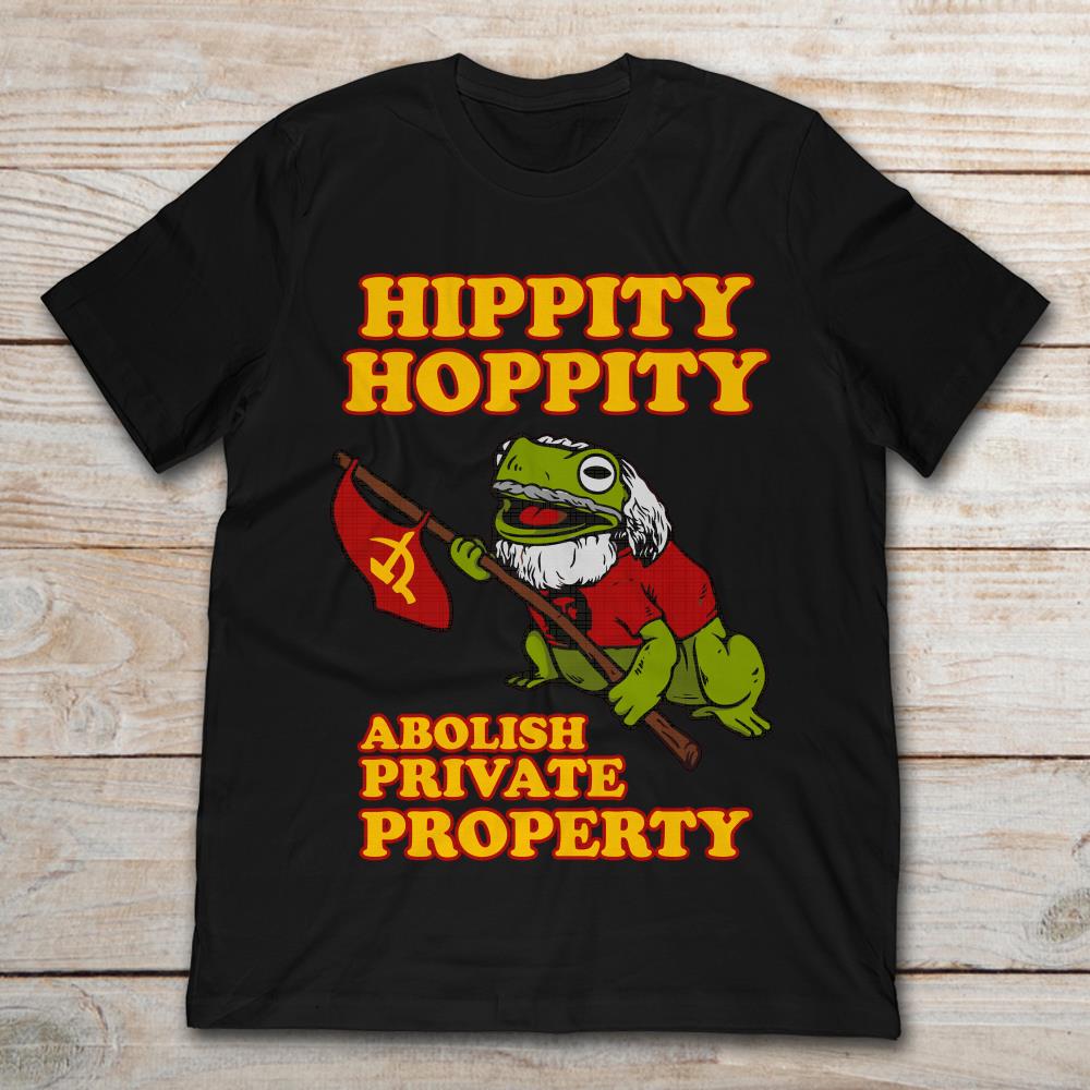 Frog With Communist Party Flag Hippity Hoppity Abolish Private Property