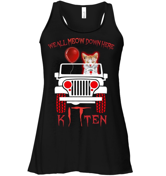 We all meow outlet down here shirt