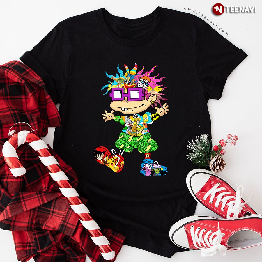 Rugrats Chuckie Finster All Cartoon Characters T-Shirt