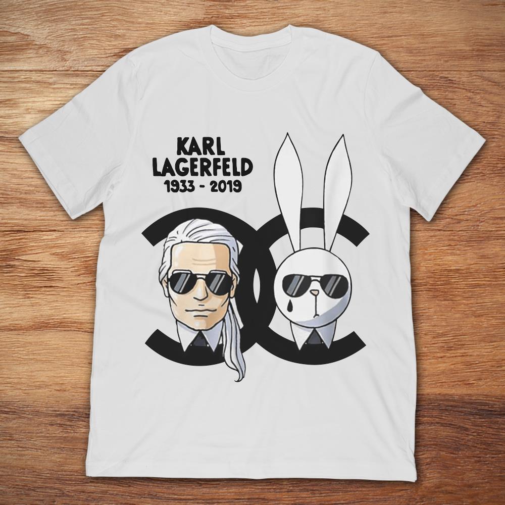 Danser Zijn bekend Schuine streep Karl Lagerfeld And Rabbit Chanel T-Shirt - TeeNavi