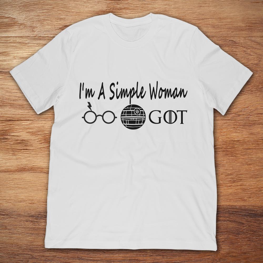 I'm A Simple Woman Like Glasses Death Star And Got