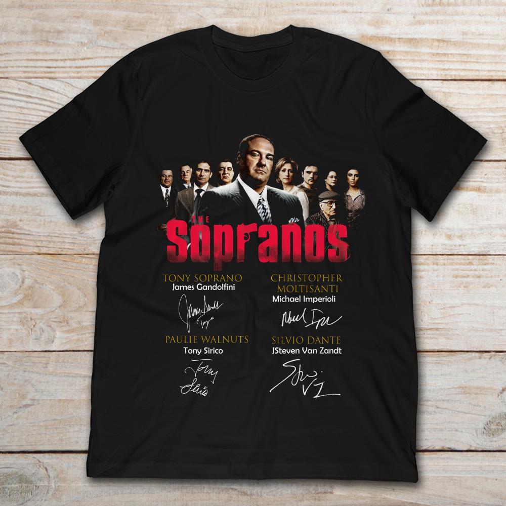 TV Series The Sopranos With The Actors Signature