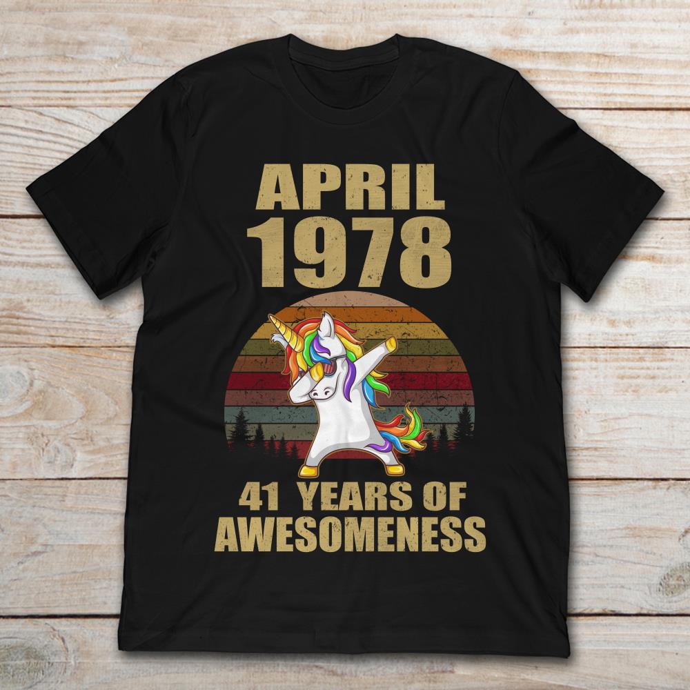Dabbing Unicorn April 1978 41 Years Of Awesomeness Vintage
