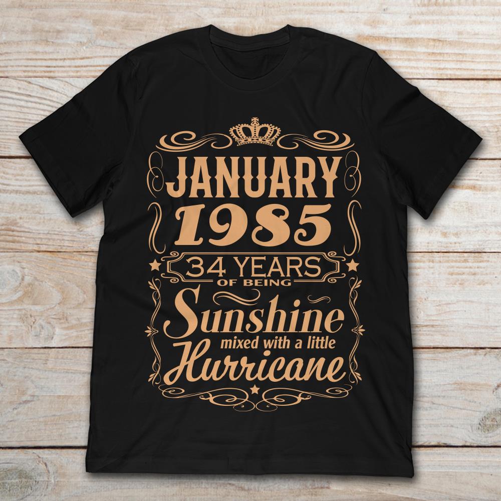 January 1985 34 Years Of Being Sunshine Mixed With A Little Hurricane