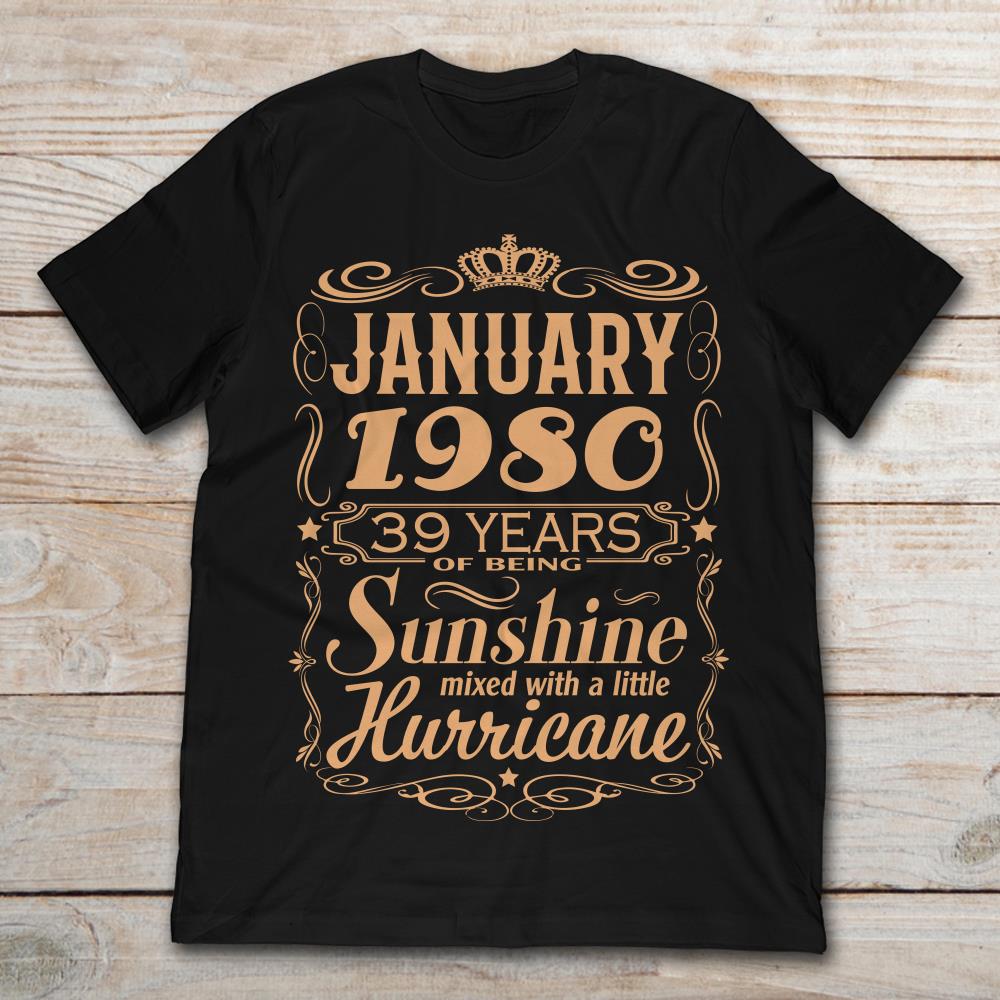 January 1980 39 Years Of Being Sunshine Mixed With A Little Hurricane