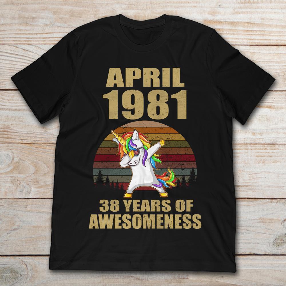 April 1981 Unicorn 38 Years of Awesomeness Retro Vintage