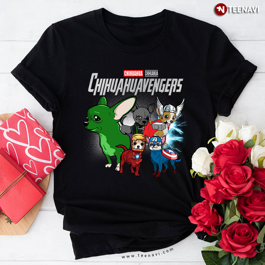 Chihuahua Chihuahuavengers Marvel Avengers Endgame T-Shirt