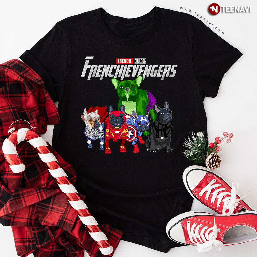 French Bulldog Frenchievengers Marvel Avengers Endgame T-Shirt