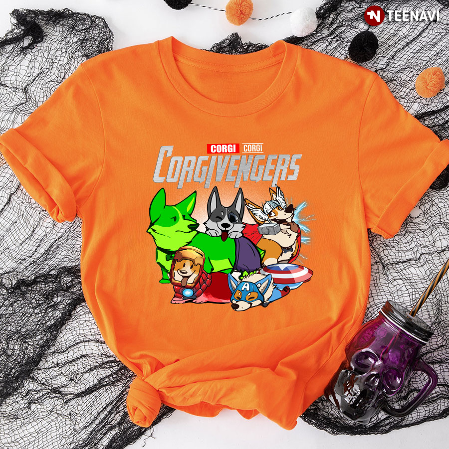 Corgivengers Marvel Corgi Avengers T-Shirt