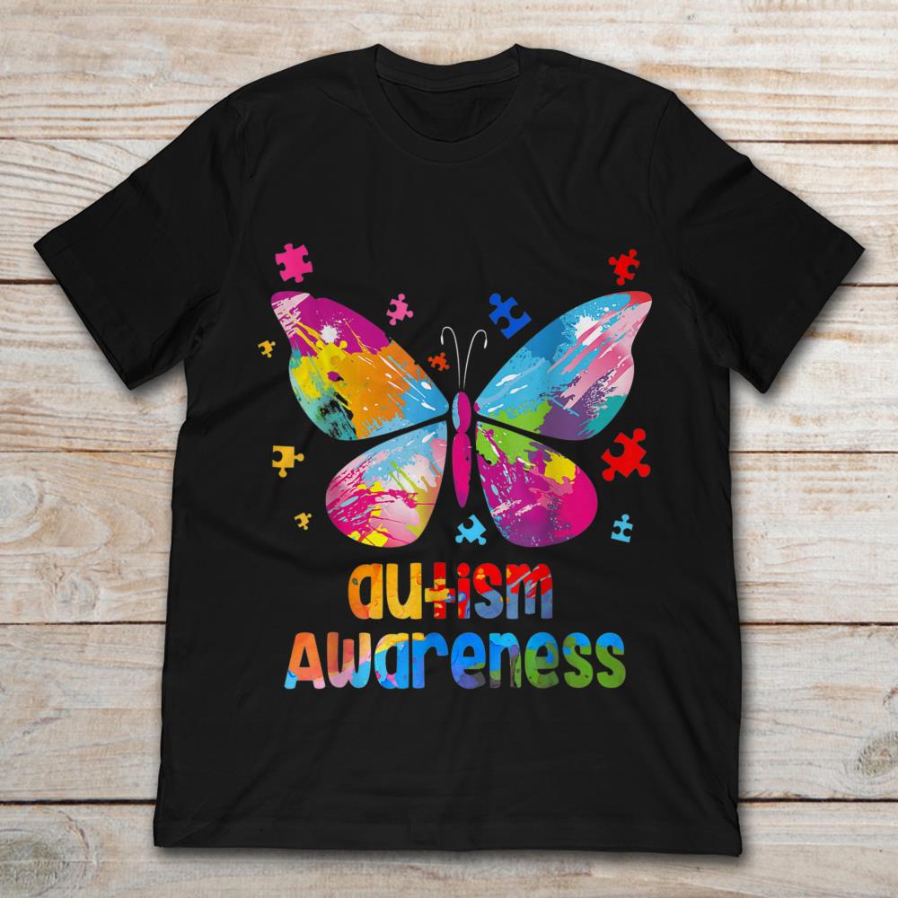Colorful Butterfly Autism Awareness