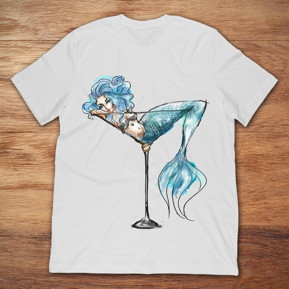Mermaid In Wine Glass