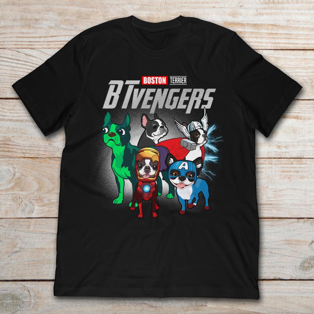 Boston Terrier BTvengers Marvel Avengers Endgame