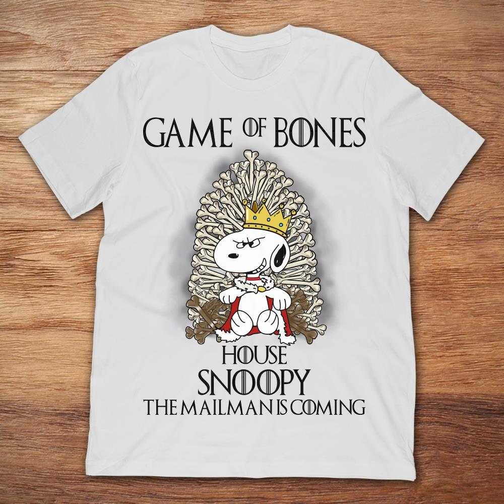 Game Of Bones House Snoopy The Mailman Is Coming Game Of Thrones