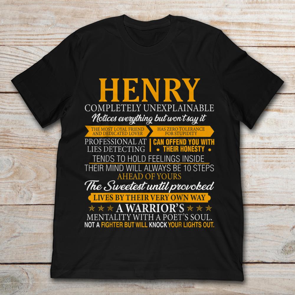Henry Completely Unexplainable Notices Everything But Won't Say It