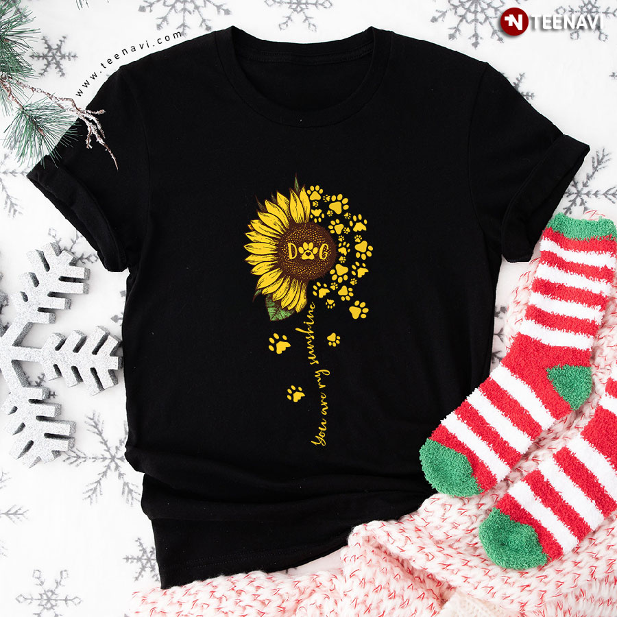 Sunflower Dog You Are My Sunshine T-Shirt