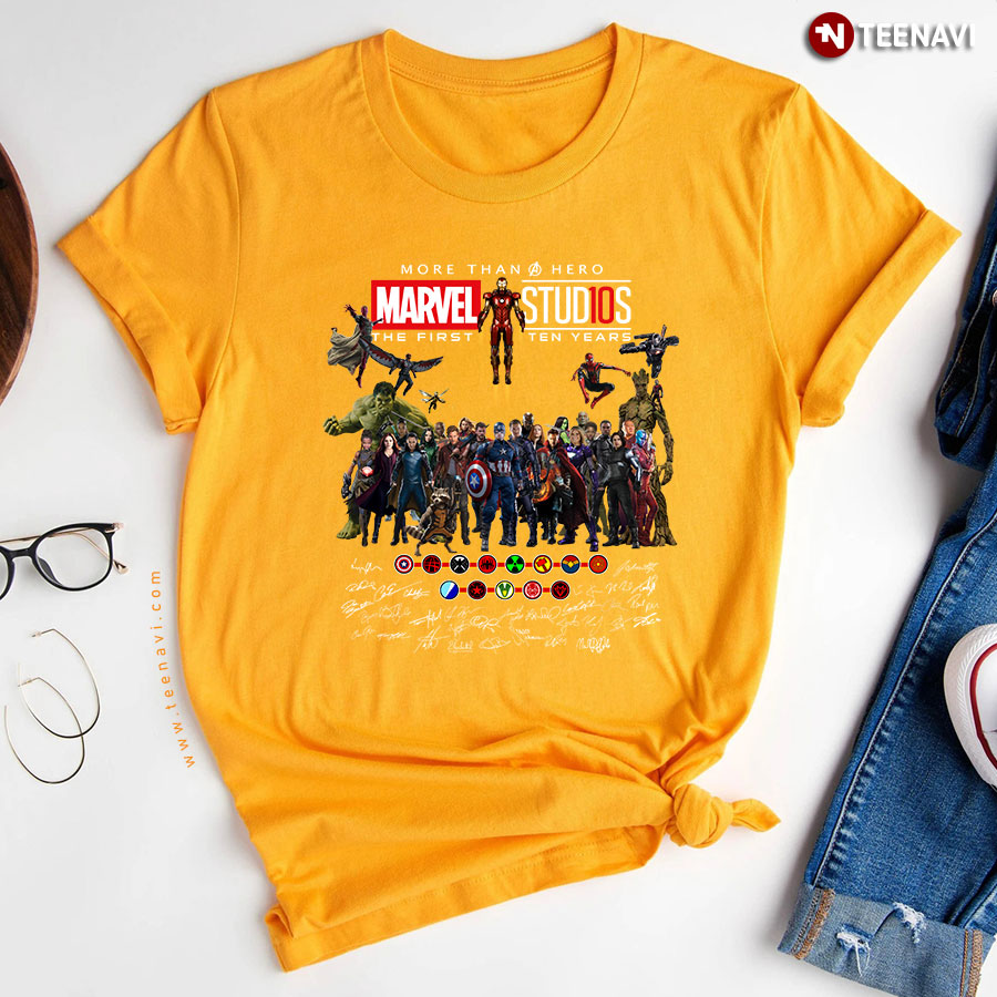 More Than Hero Marvel Studios The First Ten Years T-Shirt
