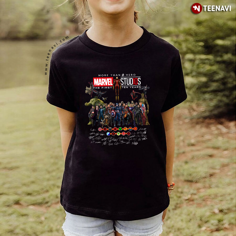 More Than Hero Marvel Studios The First Ten Years T-Shirt