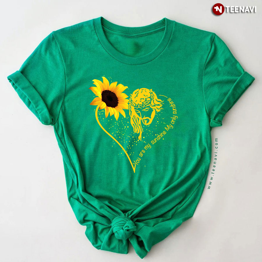 Jesus Sunflower Heart You Are My Sunshine My Only Sunshine T-Shirt