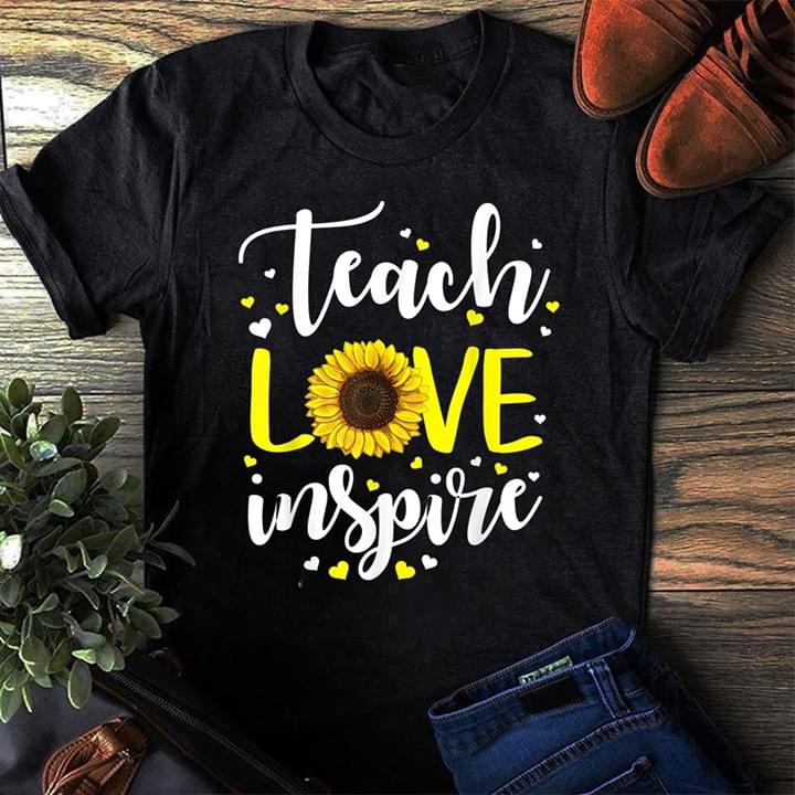 Teach Love Inspire Flower