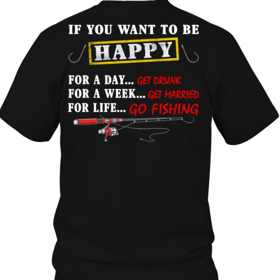 If You Want To Be Happy For A Day Get Drunk For A Week Get Married For Life Go Fishing