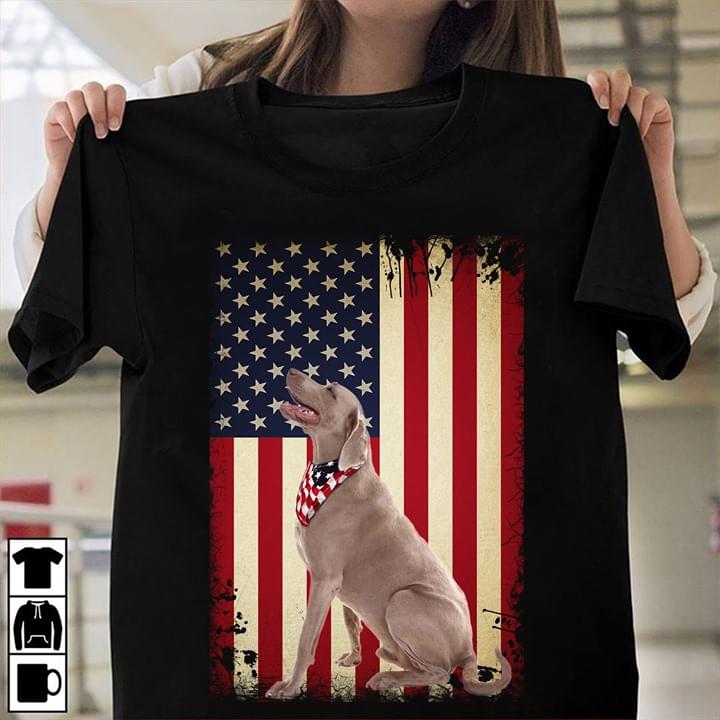 Labrador Retriever Flag American Independence Day