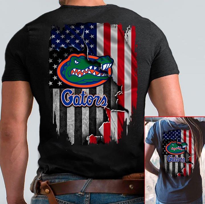 Florida Gators Inside American Flag