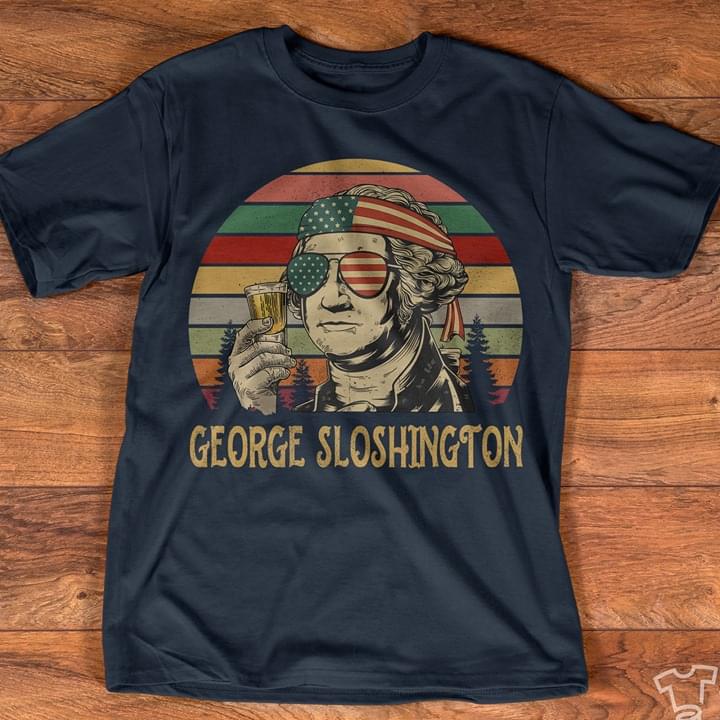 George Washington Drinking Wine George Sloshington Vintage
