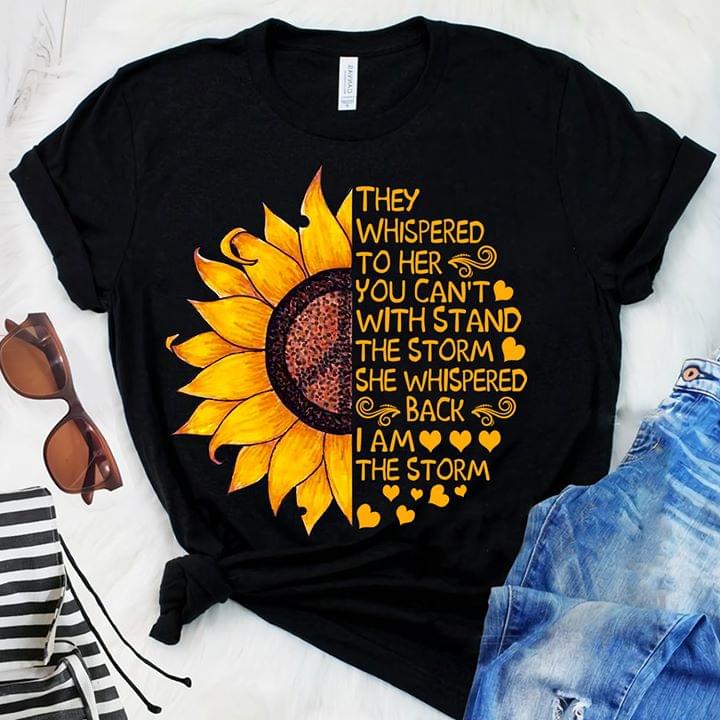 Sunflower Peace Sign They Whispered To Her You Can't Withstand The Storm