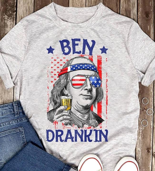 Ben Drankin Benjamin Franklin Flag 4th of July American Independence Day