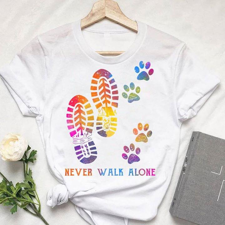Human And Dog Never Walk Alone
