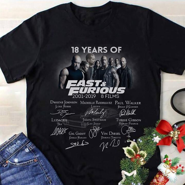 18 Years Of Fast And Furious 2001 2019 8 Films Signatures