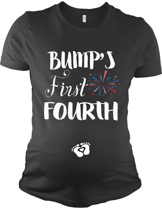 Bump's First Fourth Pregnancy Annoucement 4th Of July