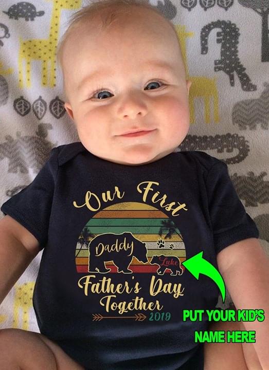 Our First Father's Day Together Daddy Luke Bear Vintage