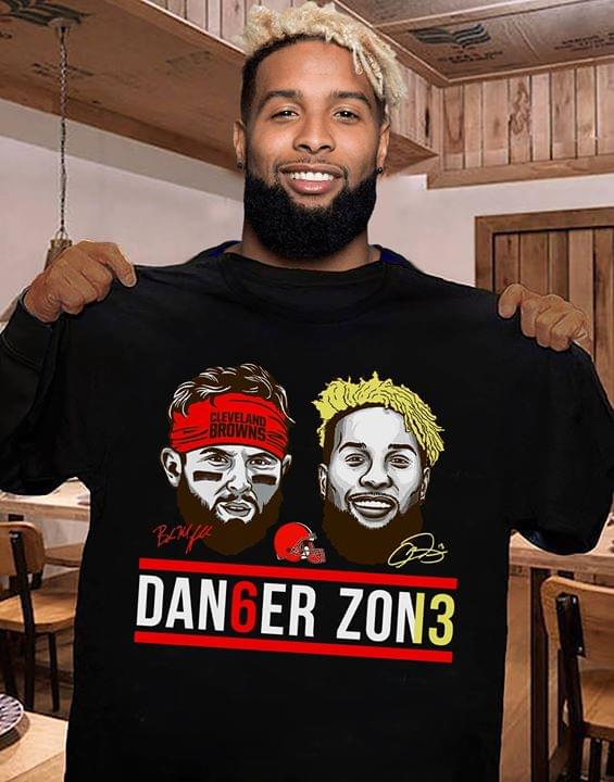 Danger Zone 6 Baker Mayfield 13 Cleveland Browns Signature T-Shirt - TeeNavi