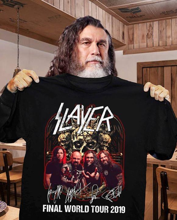 Slayer Portland Seattle Shows Mens Gray T Shirt Heavy Metal Music Kerry King