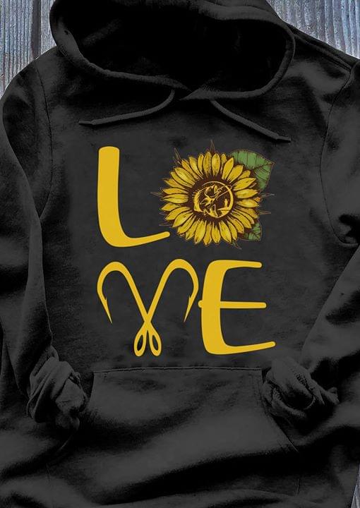 Love With Sunflower And Fishing