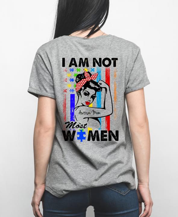 I'm Not Most Women I'm A Autism Mom American Puzzle Flag
