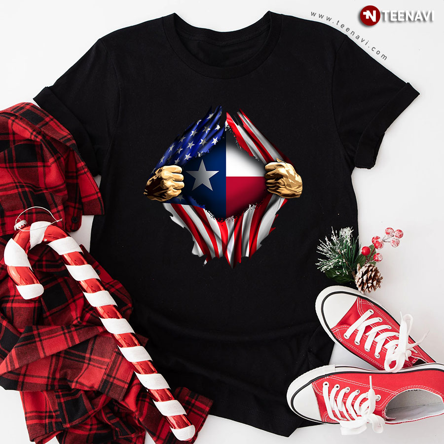 Texas American Flag T-Shirt
