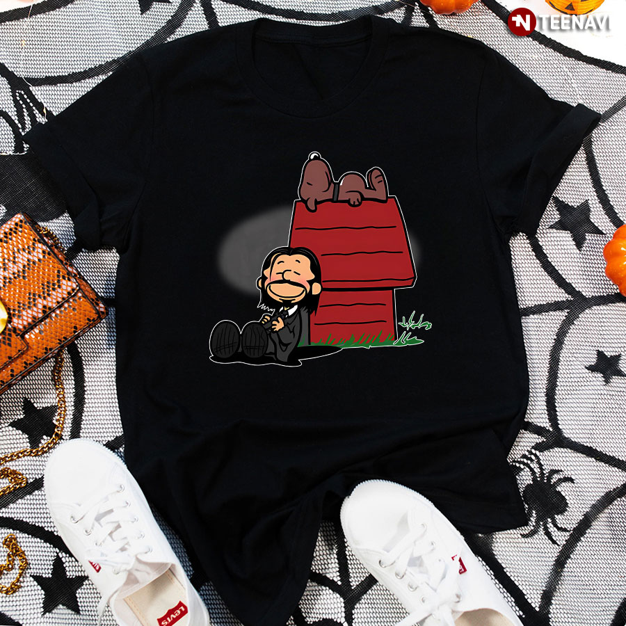 Charlie Brown Jon Wick And Snoopy Dog T-Shirt