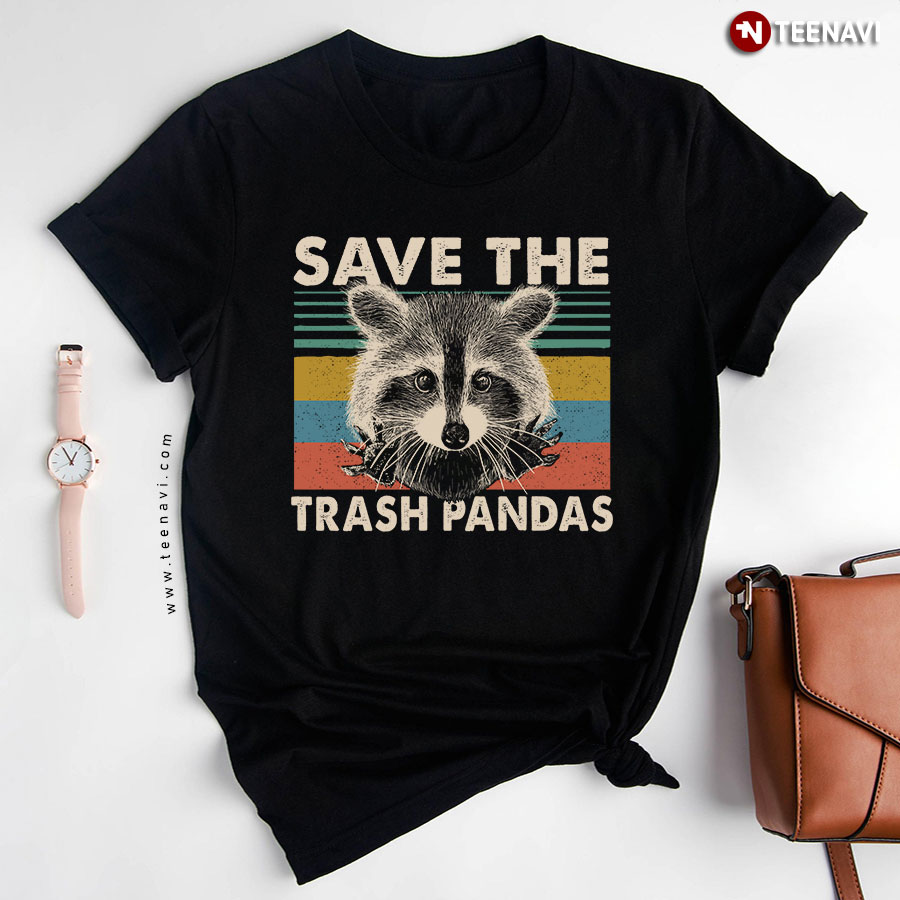 Raccoon Save The Trash Pandas Vintage T-Shirt