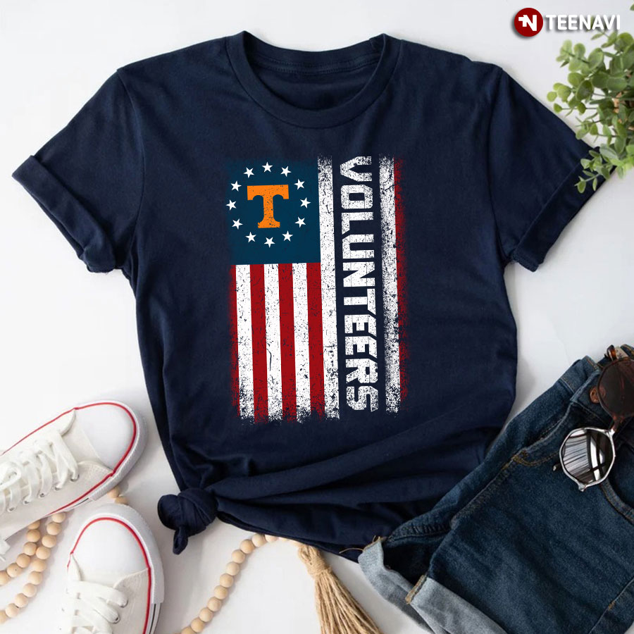Tennessee Volunteers American Flag T-Shirt