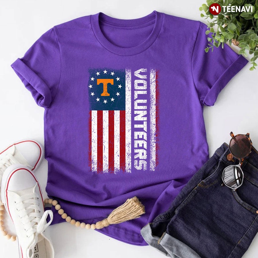 Tennessee Volunteers American Flag T-Shirt