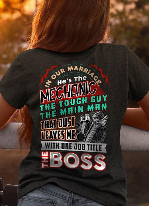 In Our Marriace He's The Mechanic The Boss
