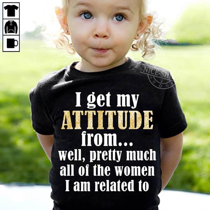  I get my Attitude Well Pretty Much All Women Related T