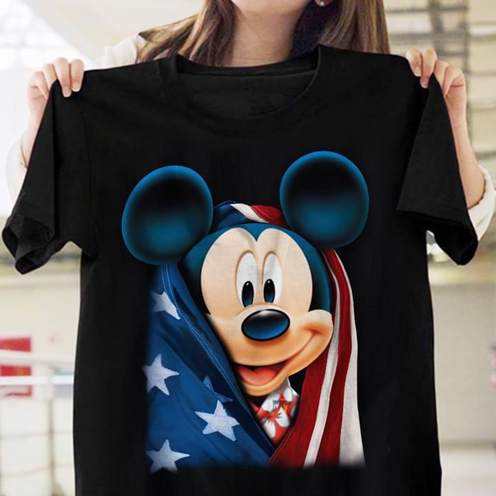 Disney Mickey Mouse Flag 4th Of July American Independence Day