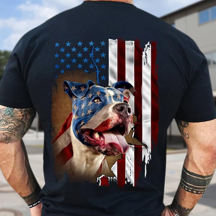 Jack Russell Terrier Flag American Independence Day