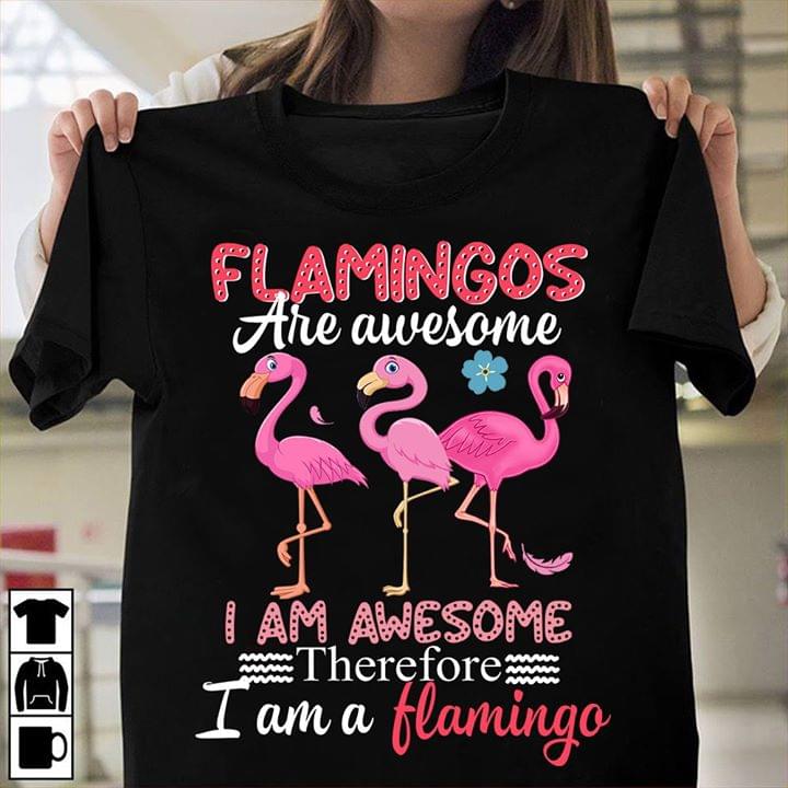 Flamingos Are Awesome I Am Awesome Therefore I Am A Flamingo