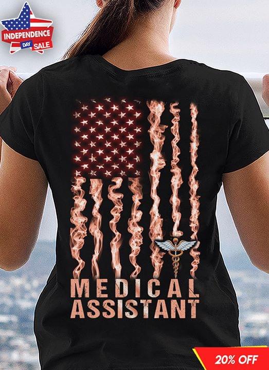 American Medical Assistant Fire Flag