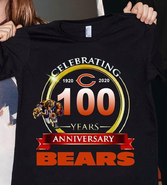 Celebrating 100 Years Anniversary Chicago Bears 1920 2020