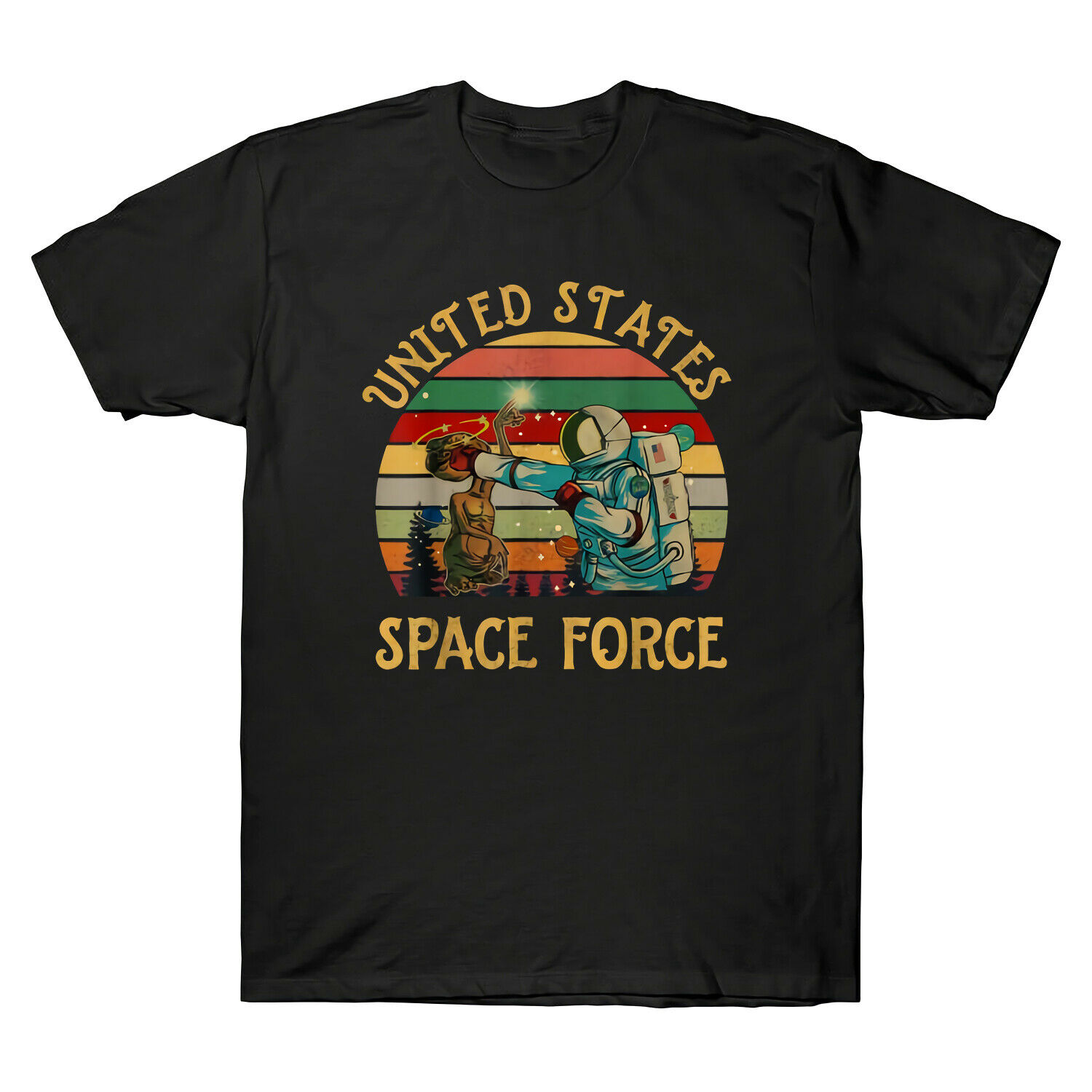 United State Space Force Astronaut Punch Alien Vintage